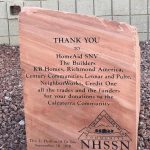 NHSSN Communities - Calcaterra Dedication Stone