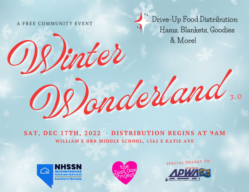 NHSSN Winter Wonderland Event Flyer